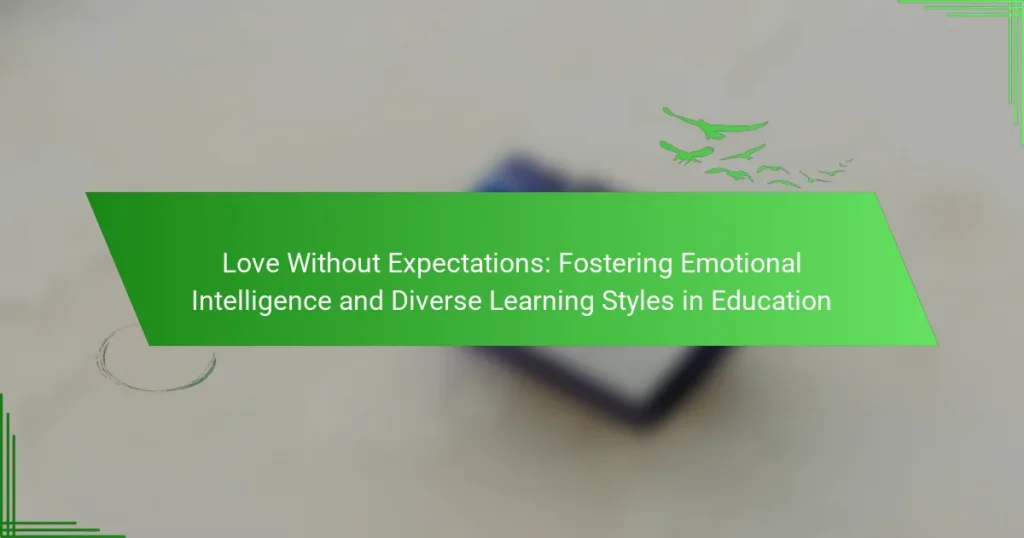 Love Without Expectations: Fostering Emotional Intelligence and Diverse Learning Styles in Education