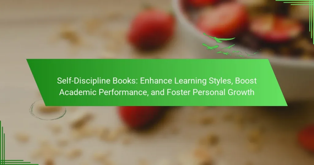 Self-Discipline Books: Enhance Learning Styles, Boost Academic Performance, and Foster Personal Growth
