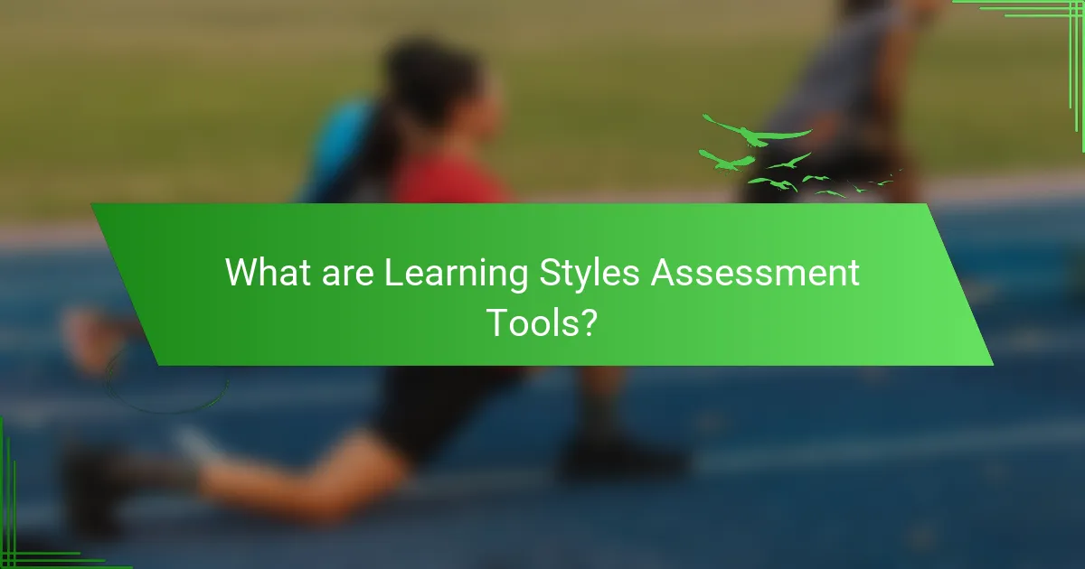 What are Learning Styles Assessment Tools?